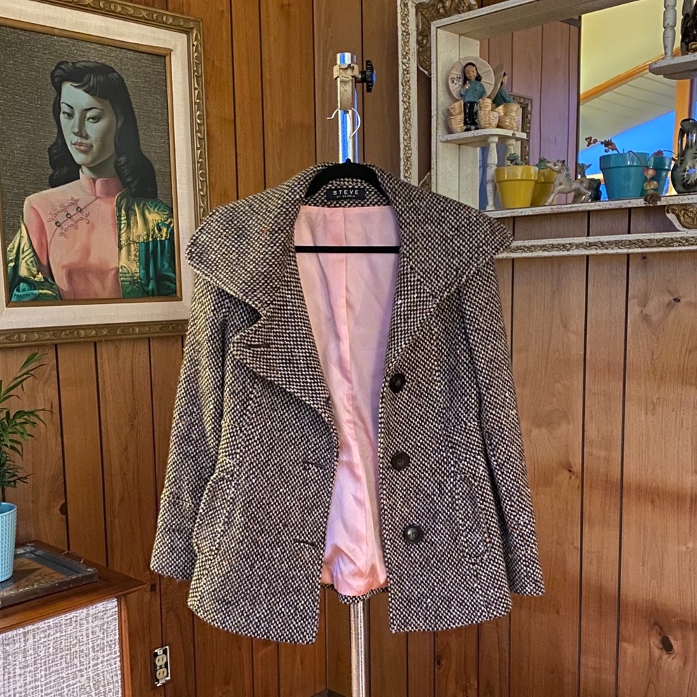 Steve by Searle Wool Blend Tweed Jacket - Picture 2 of 6